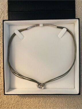 Somers Randolph Cord Necklace With Sterling Silver .925 Knot Charm